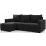 Диван угловой Space Meble Park L, Riviera 97 (Graphite)