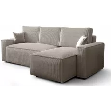 Canapea de colț Space Meble Ambro L, Poso 100 Light Grey