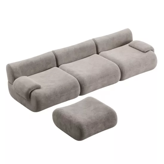 Canapea fara rama Synonym Myra Flex S010DBA cu banchetă, Beige