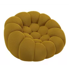 Fotoliu Synonym Puffa S021, Mustard
