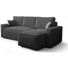 Canapea de colț Space Meble Ambro L, Poso 60 Dark Grey