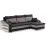 Диван угловой Magnifico Hewlet Foam Shelf Left, Mikro 15/Mikro 27 (Black/Grey)