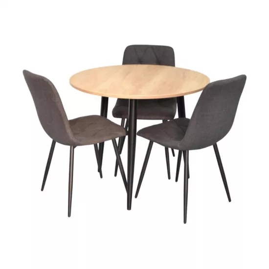 Набор мебели Eva DT-404-2B + 3 YTC-080B BJORN-16 (Dark grey)