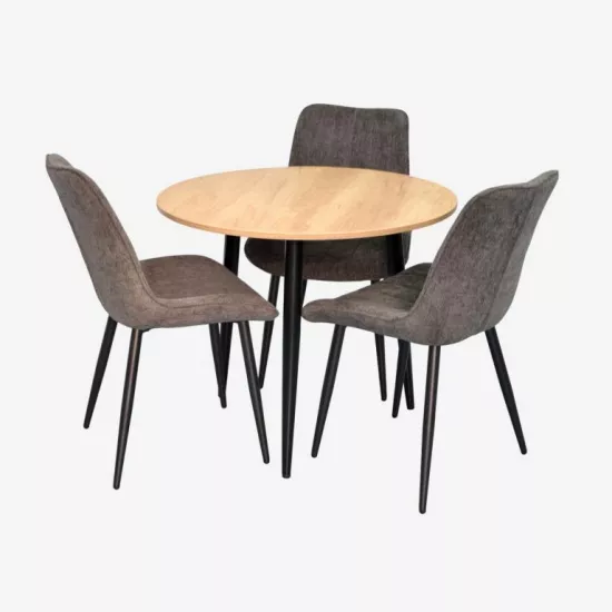Набор мебели Eva DT-404-2B + 3 YTC-055B UF885-15 (Dark grey)