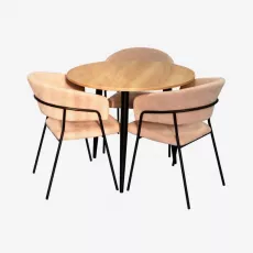 Set de mobilă Eva DT 404-2B + 3 YTC-097B UF885-03 (Light beige)