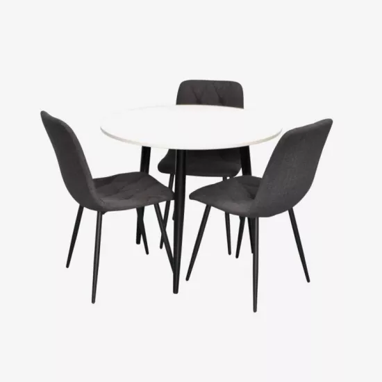 Набор мебели Eva DT-404-3B + 3 YTC-080B BJORN-16 (Dark grey)