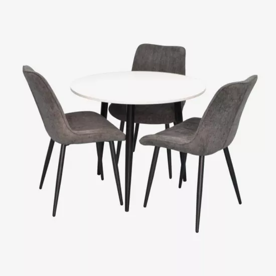 Набор мебели Eva DT-404-3B + 3 YTC-055B UF885-15 (Dark grey)