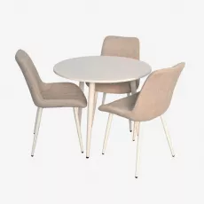 Set de mobilă Eva DT-404-5Wh + 3 YTC-055Wh UF885-13 (Light grey)