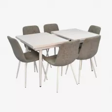 Set de mobilă Eva DT-433-3Wh + 6 YTC-080Wh UF885-14 (Grey)