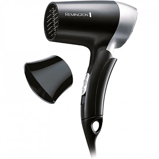 Uscător de păr compact Remington D2400, 1400 W, Black/Silver
