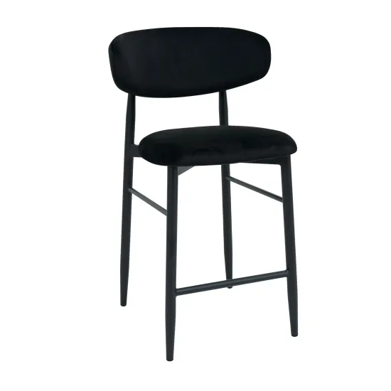 Scaun Decoprim Meridian, Catifea Black (HLR66)/Black Legs