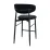 Scaun Decoprim Meridian, Catifea Black (HLR66)/Black Legs