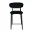 Scaun Decoprim Meridian, Catifea Black (HLR66)/Black Legs