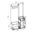 Antreu Yasen Bristol 2 (98 cm), Stejar craft alb/Grafit