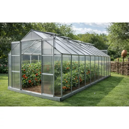 Sera pentru gradina Technoworker Policarbonat 63 6.2x3,1x2,5m, 63 g/m3, Ø, grosime