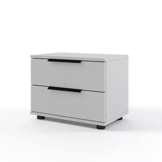 Noptieră ML-Mobila Lira, 55x35x42 см, Gri deschis 112