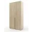 Dulap ML-Mobila Lira 2D, 120x50x240 см, Sonoma