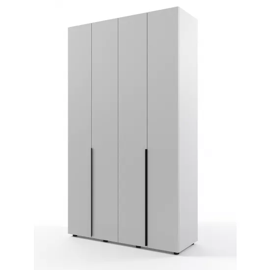 Dulap ML-Mobila Lira 4D, 140x50x240 см, Gri deschis 112