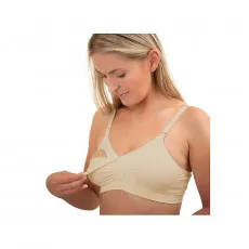 Бюстгальтер для кормящих BabyOno 506/26 Beige (F 80-85) Бюстгальтер для кормящих BabyOno 506/26 Beige (F 80-85)