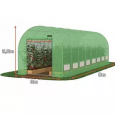 Садовая теплица Tehno MS 8x3x2.5m / Ø26mm / 2 uși
