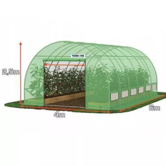 Sera pentru gradina Tehno MS 6x4x2,5m / Ø32mm / 2 uși