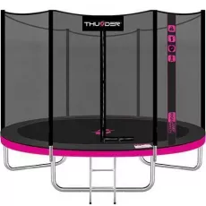 Trambulină Thunder Pro 10FT, 312 cm, plasă externă, Pink