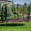 Trambulină Thunder Pro 10FT, 312 cm, plasă externă, Pink