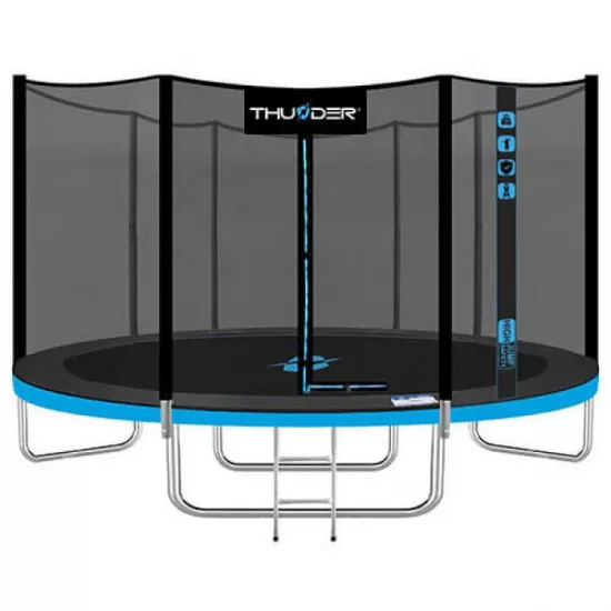 Trambulină Thunder Pro 14FT, 435 cm, plasă externă, Blue