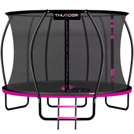 Trambulină Thunder Ultra 14FT, 435 cm, plasă interioară, Pink