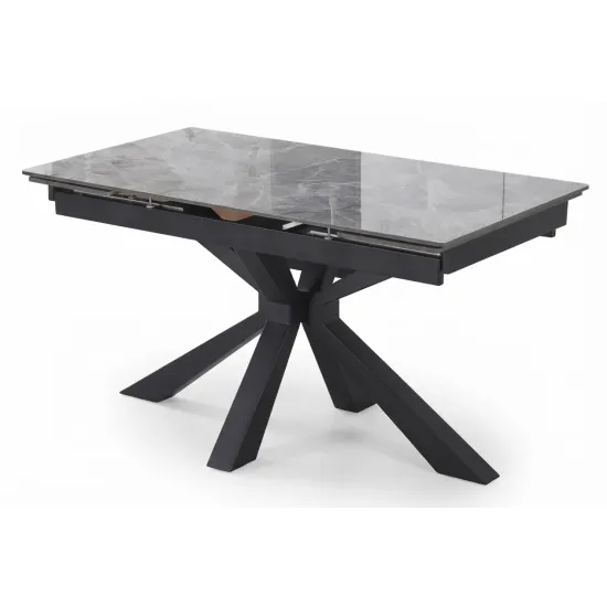 Masă pentru bucătărie Yasen DT-2426, 140x80 cm extensibilă, M312 Italian Light Gray/Black