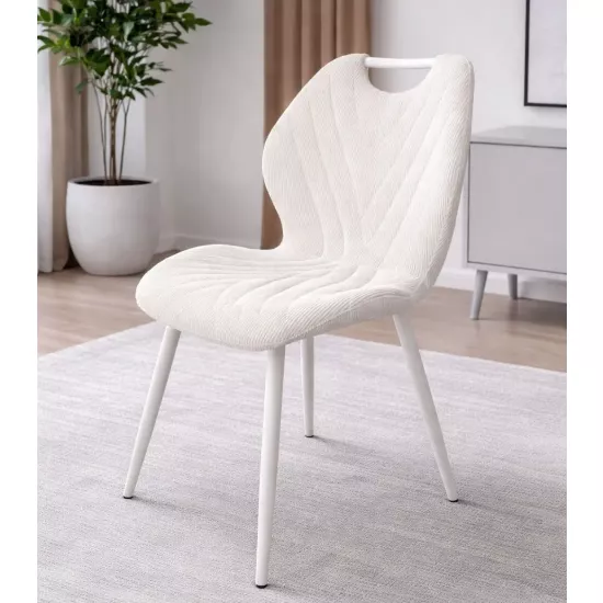 Scaun Yasen C2509, UF865-02 Beige/White