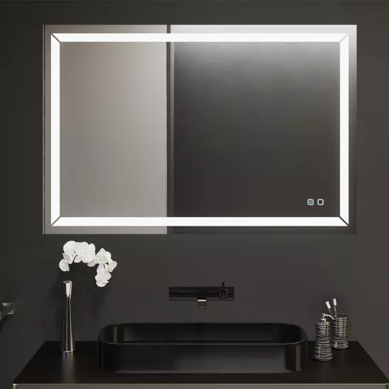Oglindă pentru baie Bayro Corsa 120x80, LED touch cu dezaburire (118983)
