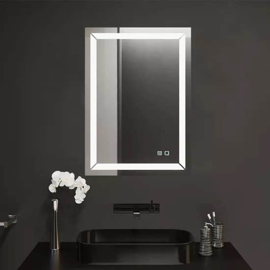 Oglindă pentru baie Bayro Corsa 50x80, LED touch cu dezaburire (118984)