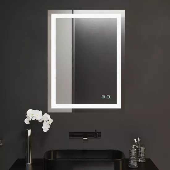 Зеркало для ванной Bayro Elipso 60x80, LED touch c подогревом (118965)