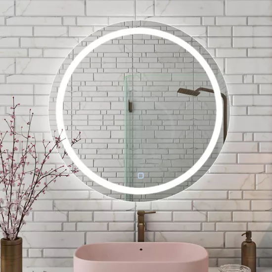 Oglindă pentru baie Bayro Elipso rotunda 60x60, LED touch (124175)