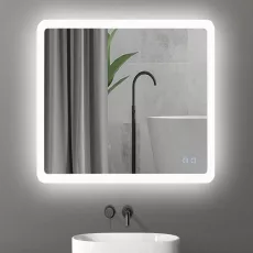 Oglindă pentru baie Bayro Gama 80x80, LED touch cu dezaburire (124184)