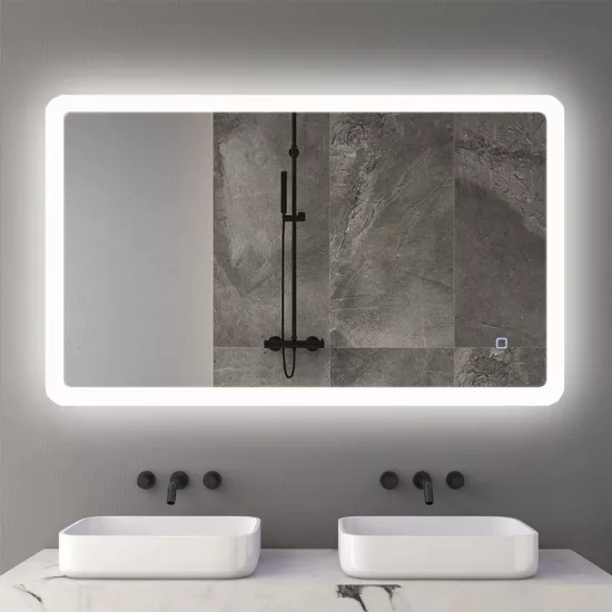 Oglindă pentru baie Bayro Gama 100x60, LED touch (115266)