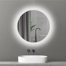 Oglindă pentru baie Bayro Gama rotunda 60x60, LED touch (115268)