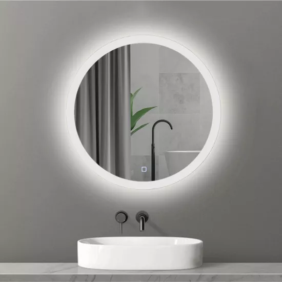 Oglindă pentru baie Bayro Gama rotunda 60x60, LED touch (115268)