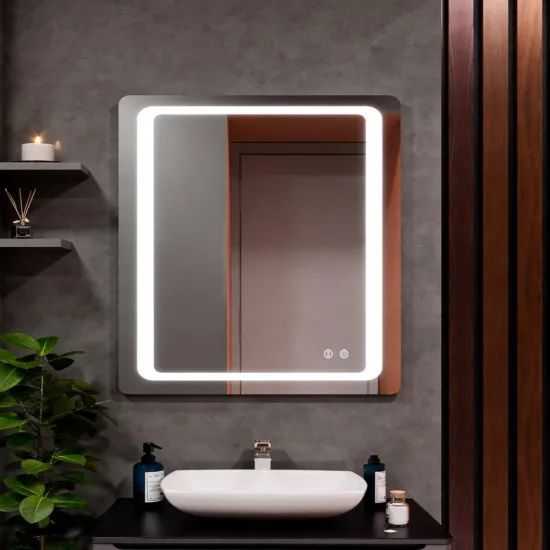 Oglindă pentru baie Bayro Omega 70x80, LED touch cu dezaburire (123810)