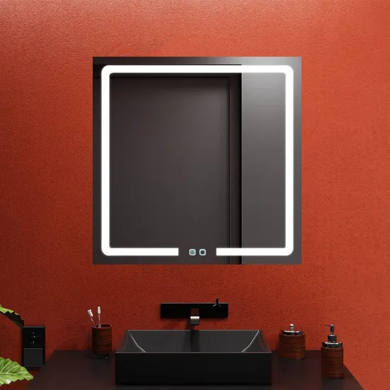 Oglindă pentru baie Bayro Prisma 80x80, LED touch cu dezaburire (118912)