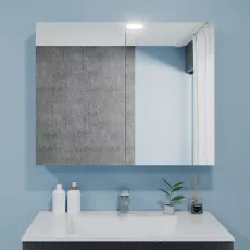 Шкаф-Зеркало для ванной Bayro Optima 100x70 Белый (122333)