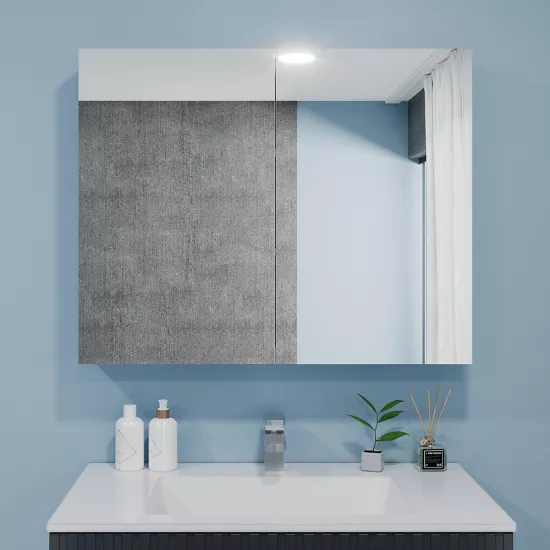 Dulap-oglindă baie Bayro Optima 100x70 Alb (122333)