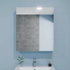 Dulap-oglindă baie Bayro Optima 60x70 Alb (122337)