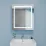 Dulap-oglindă baie Bayro Optima LED touch 60x70 drept Alb (122338)