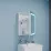 Dulap-oglindă baie Bayro Optima LED touch 60x70 drept Alb (122338)