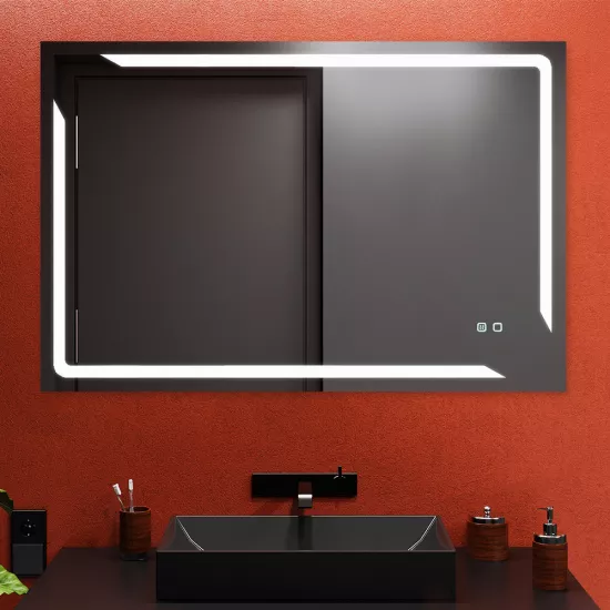 Oglindă pentru baie Bayro Smart 120x80, LED touch cu dezaburire (118973)