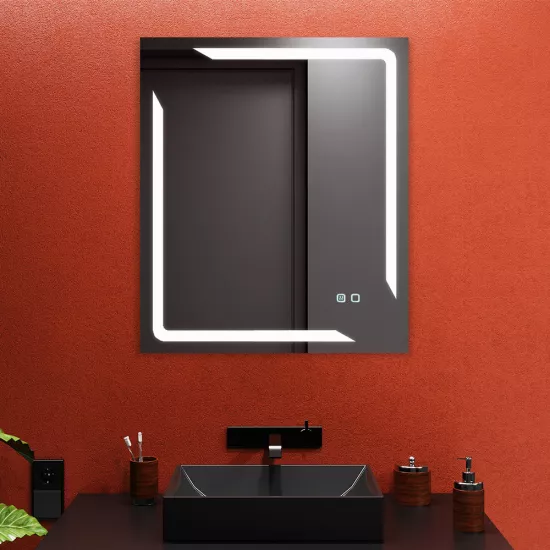 Oglindă pentru baie Bayro Smart 60x80, LED touch cu dezaburire (118975)