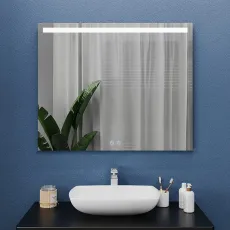 Oglindă pentru baie Bayro Teta 90x80, LED touch cu dezaburire (123807)