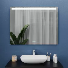 Oglindă pentru baie Bayro Teta 100x80, LED touch cu dezaburire (118830)